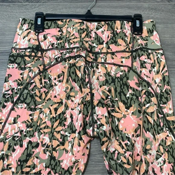 Sweaty Betty Power Pocket 7/8 Leggings Pink Green Floral Print 2XL XXL - Picture 7 of 12
